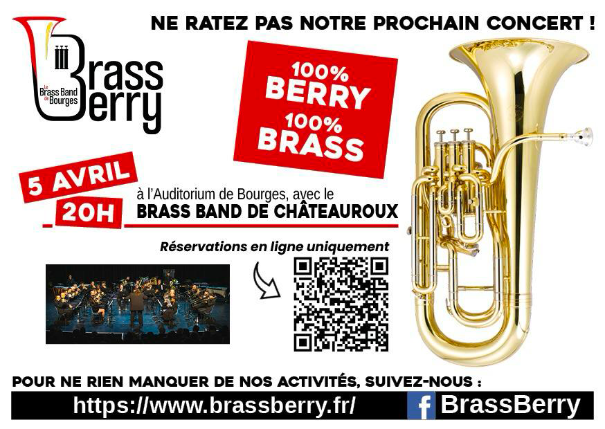 Affiche : Concert 100 % Brass 100% Berry