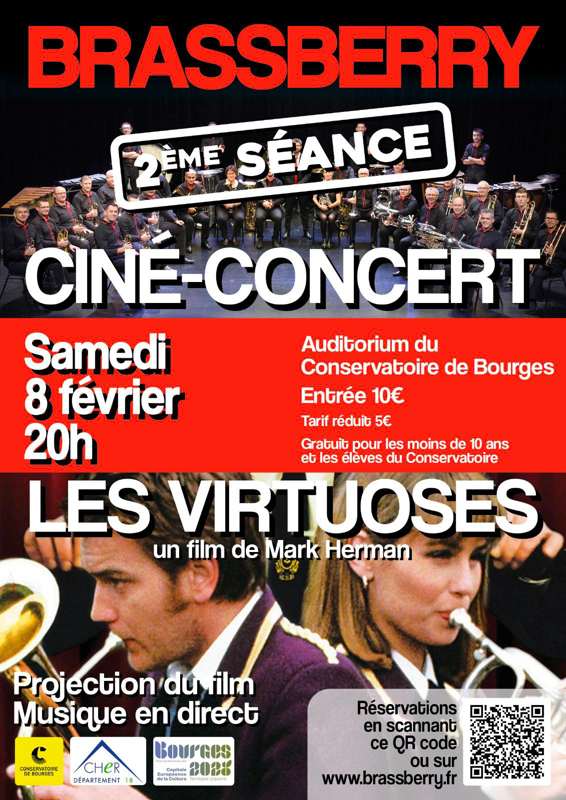 Affiche : Ciné-concert "Les Virtuoses" 2ème séance